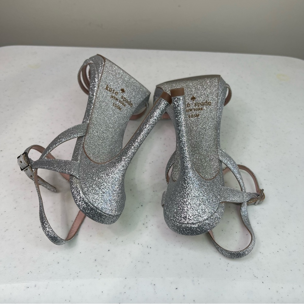 Kate Spade Florence Strappy Glitter Heeled Sandal - Picture 8 of 10
